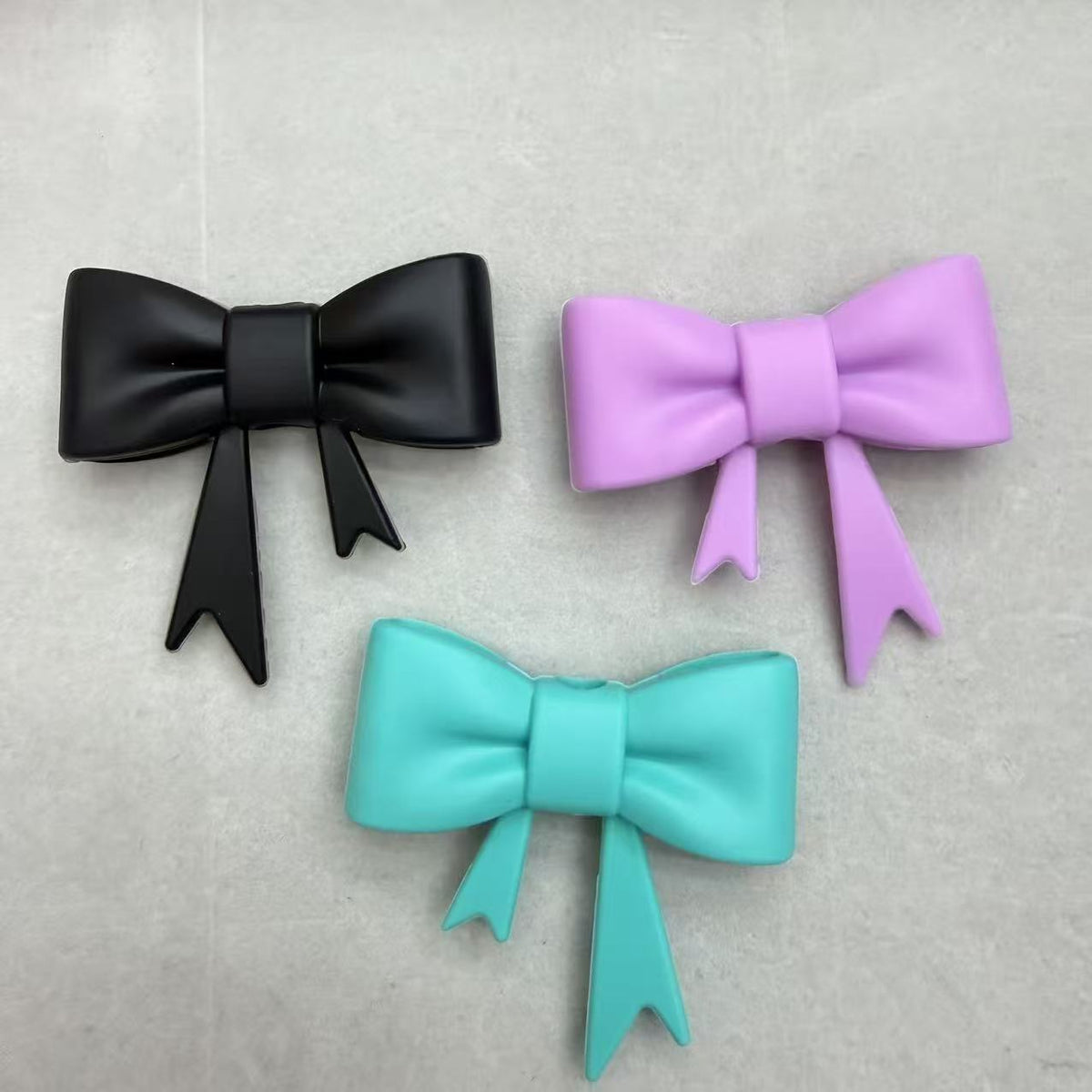 Hot-selling new silicone bow bead DIY beaded pen accessories bracelet materials