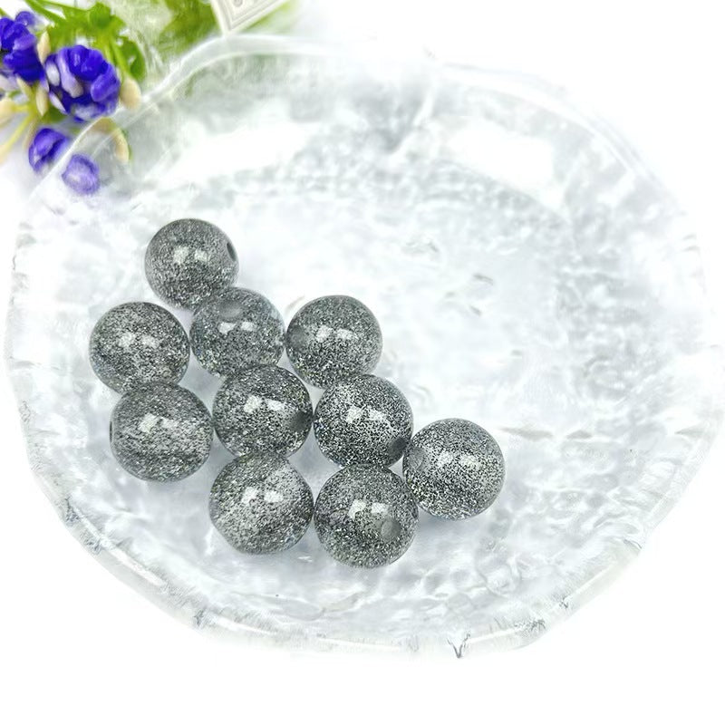 Glittery starry resin beads loose beads for phone charms DIY materials bracelet accessories