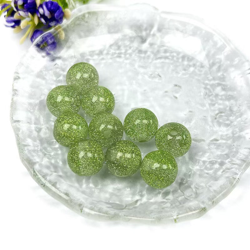Glittery starry resin beads loose beads for phone charms DIY materials bracelet accessories