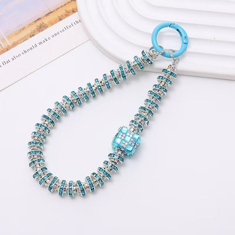 Phone lanyard, long neck style, short neck style, wrist style, rhinestone, high-end luxury, fully studded, clip-on anti-lost